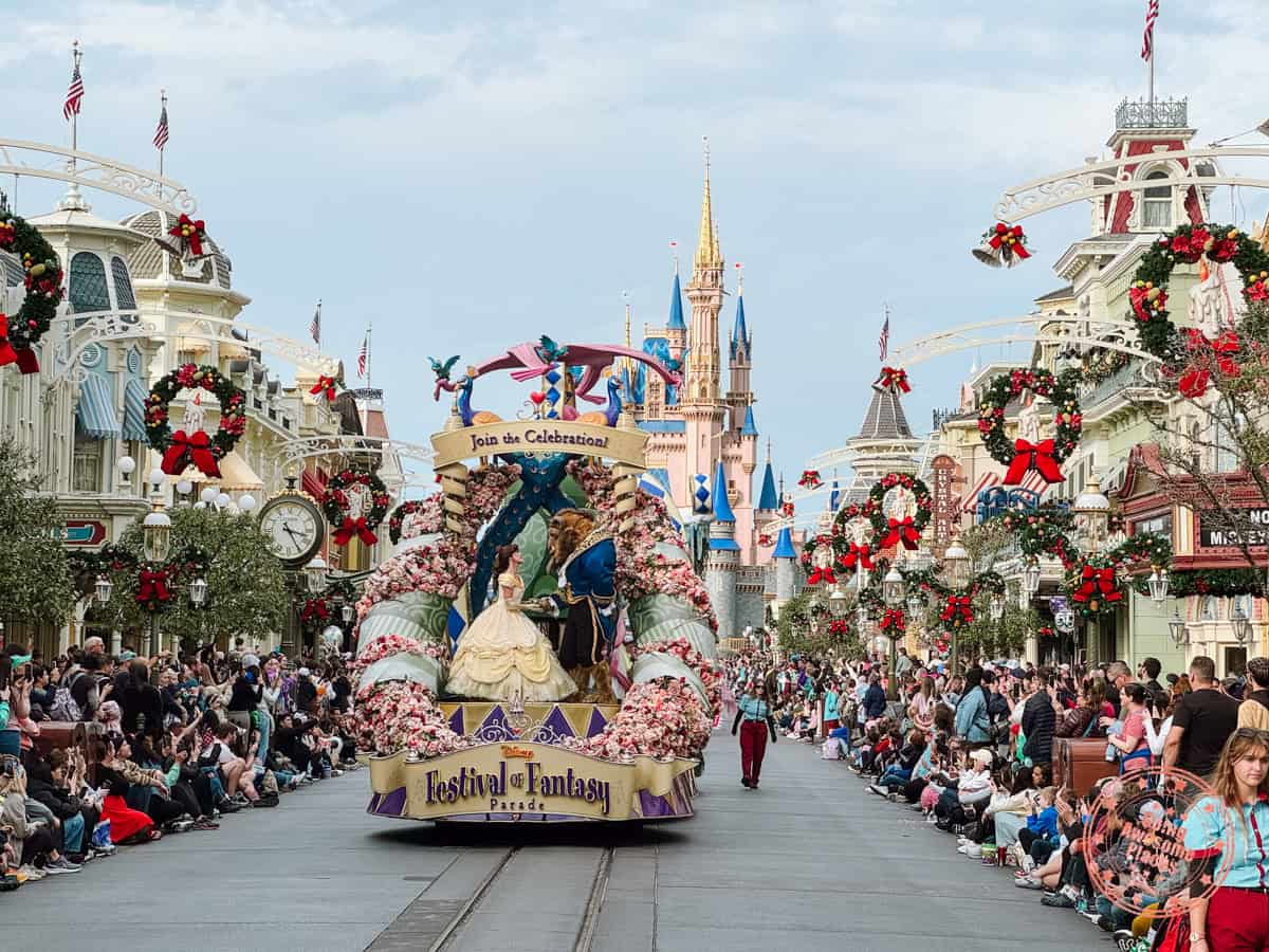 parade float at magic kingdom disney world