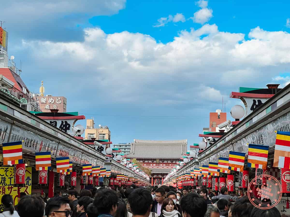 10 Day Japan Itinerary For First Timers - Modern Golden Route asakusa nakamise dori street in tokyo in the fall
