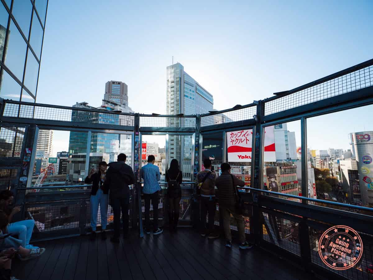 10 Day Japan Itinerary For First Timers - Modern Golden Route crossing view rooftop lounge in mag8 building observation deck