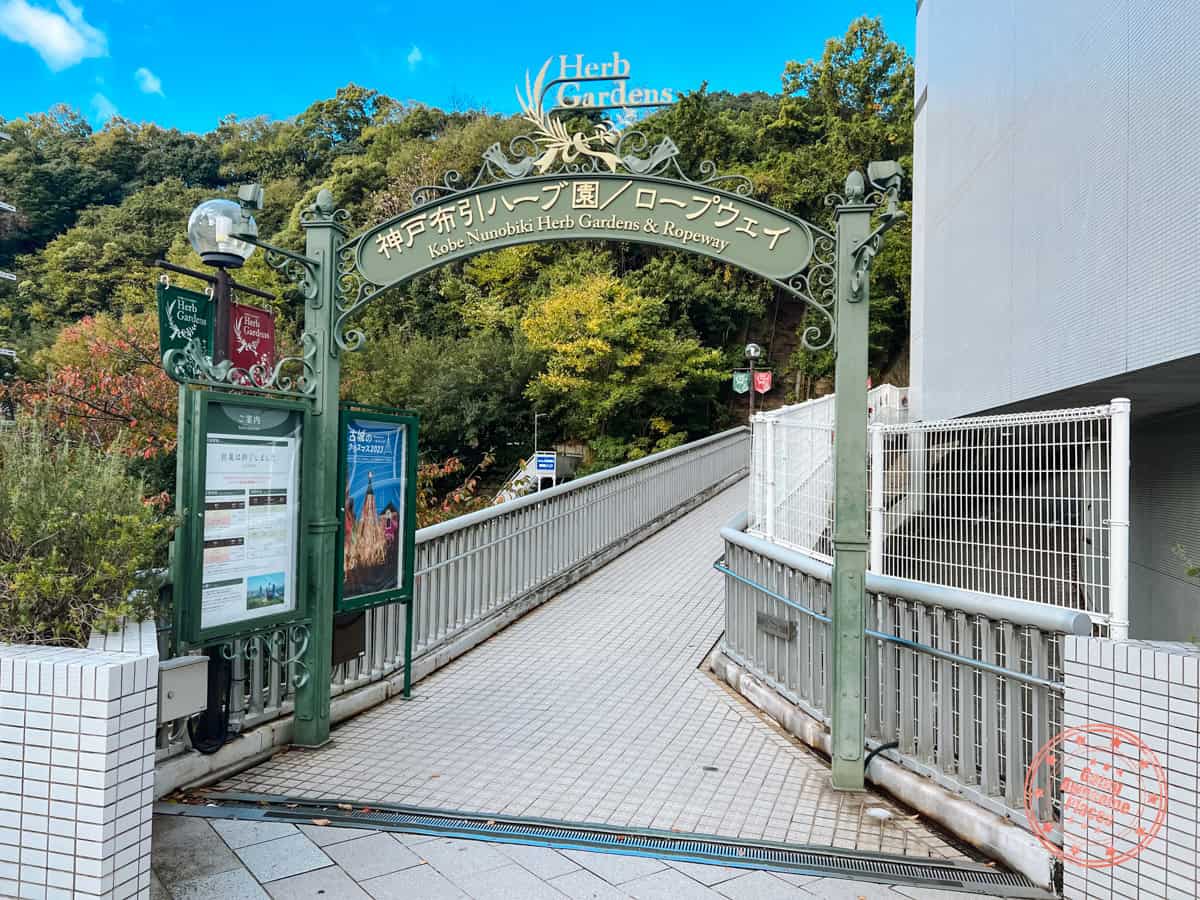 10 Day Japan Itinerary For First Timers - Modern Golden Route entrance to nunobiki ropeway base station