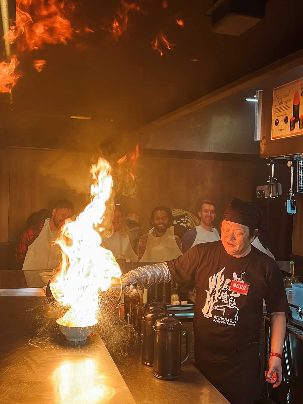 10 Day Japan Itinerary For First Timers - Modern Golden Route menbaka fire ramen ball of flame in kyoto