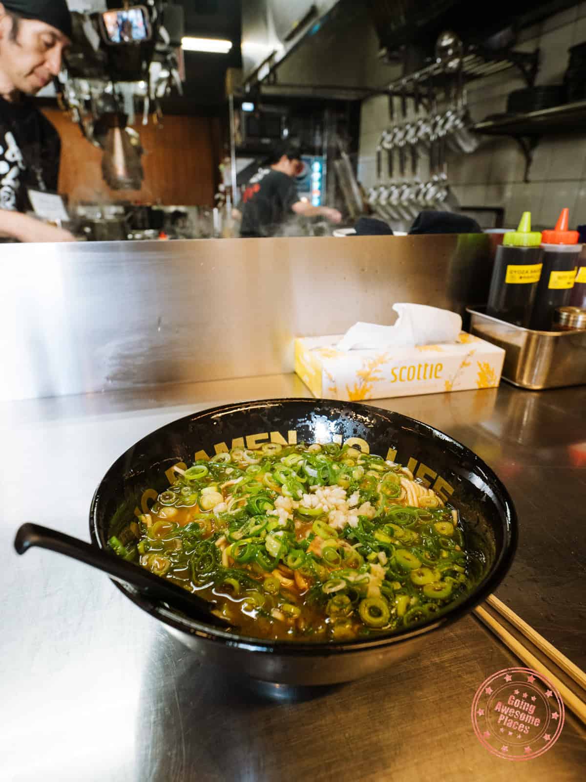 10 Day Japan Itinerary For First Timers - Modern Golden Route menbaka fire ramen bowl