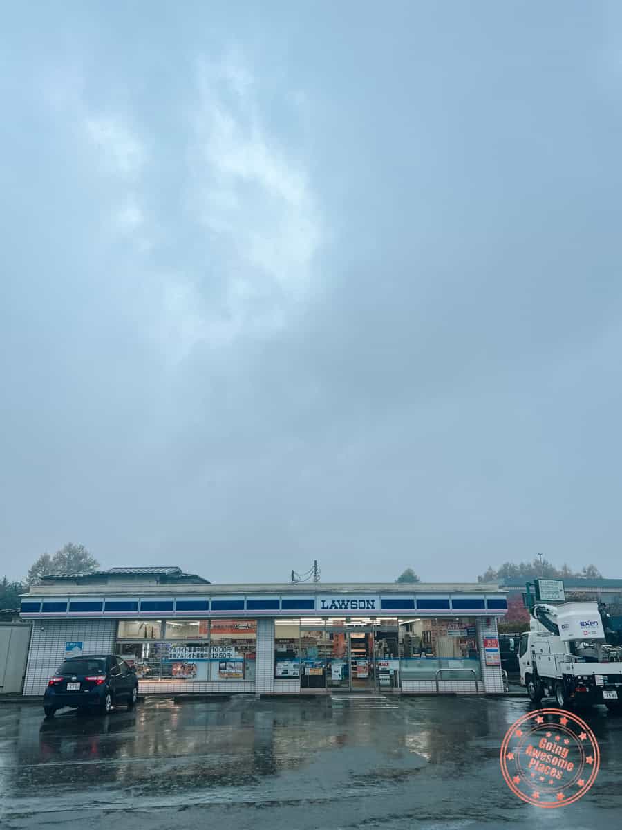 10 Day Japan Itinerary For First Timers - Modern Golden Route hidden mt fuji behind the lawson in kawaguchiko