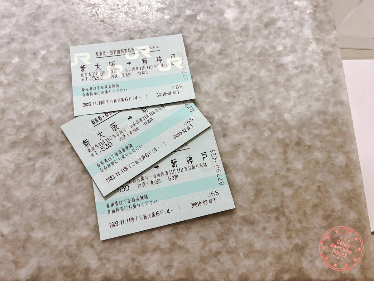 10 Day Japan Itinerary For First Timers - Modern Golden Route set of 3 osaka to kobe JR train tickets