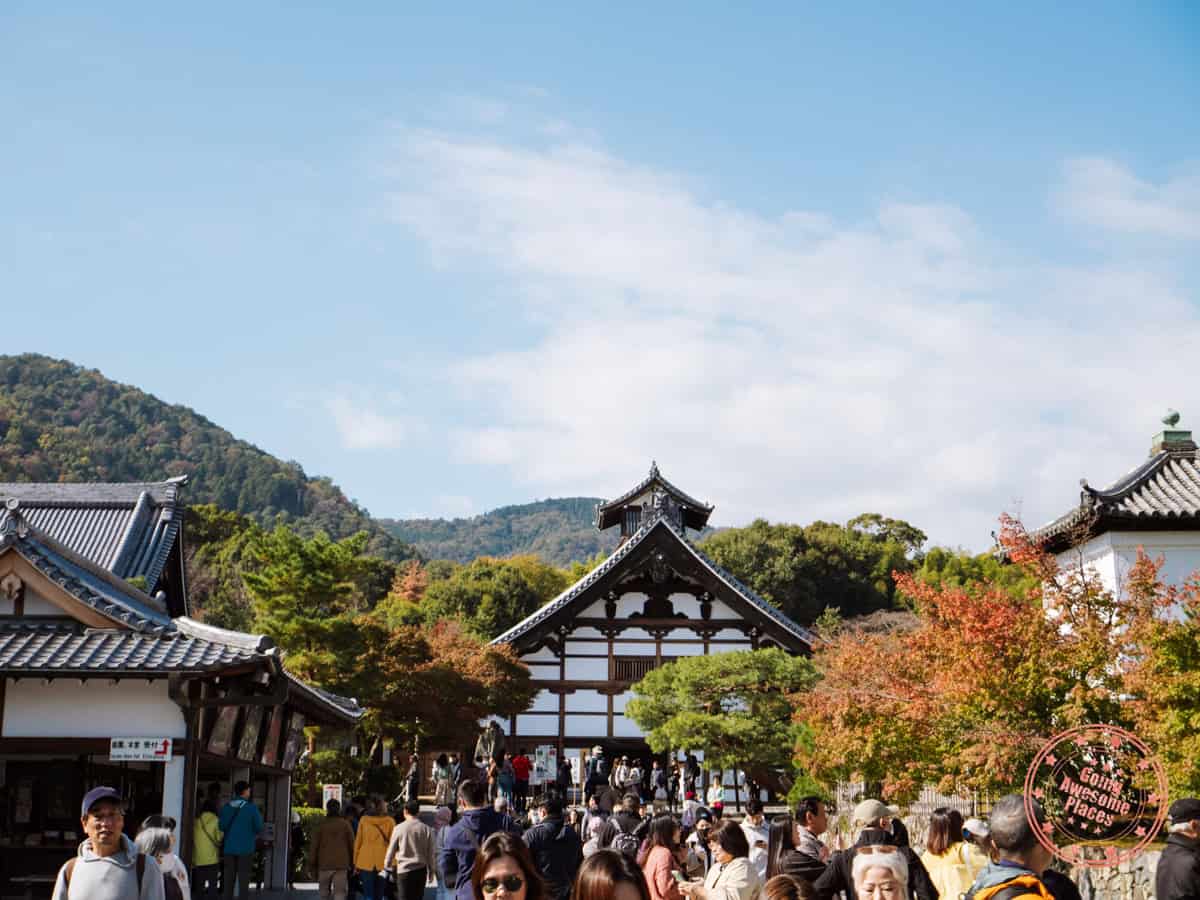 10 Day Japan Itinerary For First Timers - Modern Golden Route tourist crowds at tenryu-ji temple in arashiyama