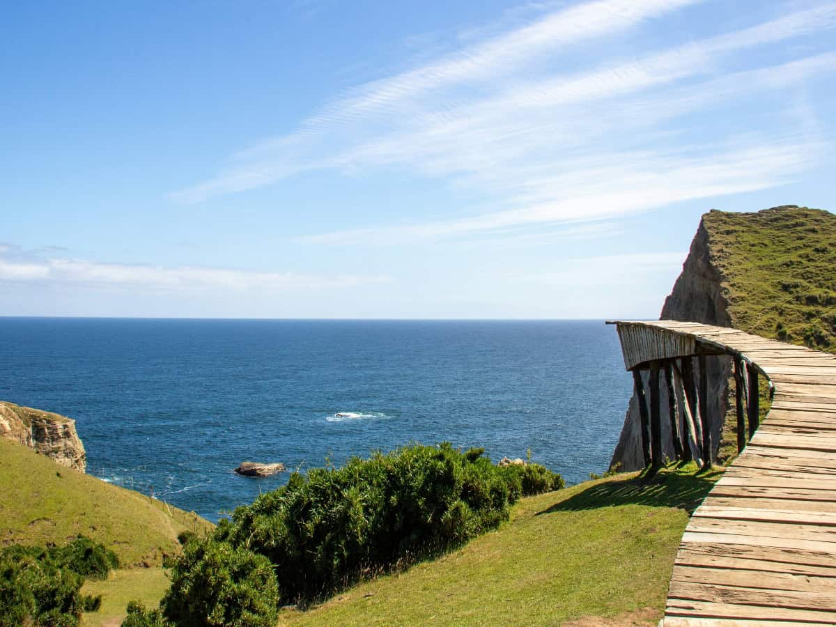 wooden dock on chiloé island