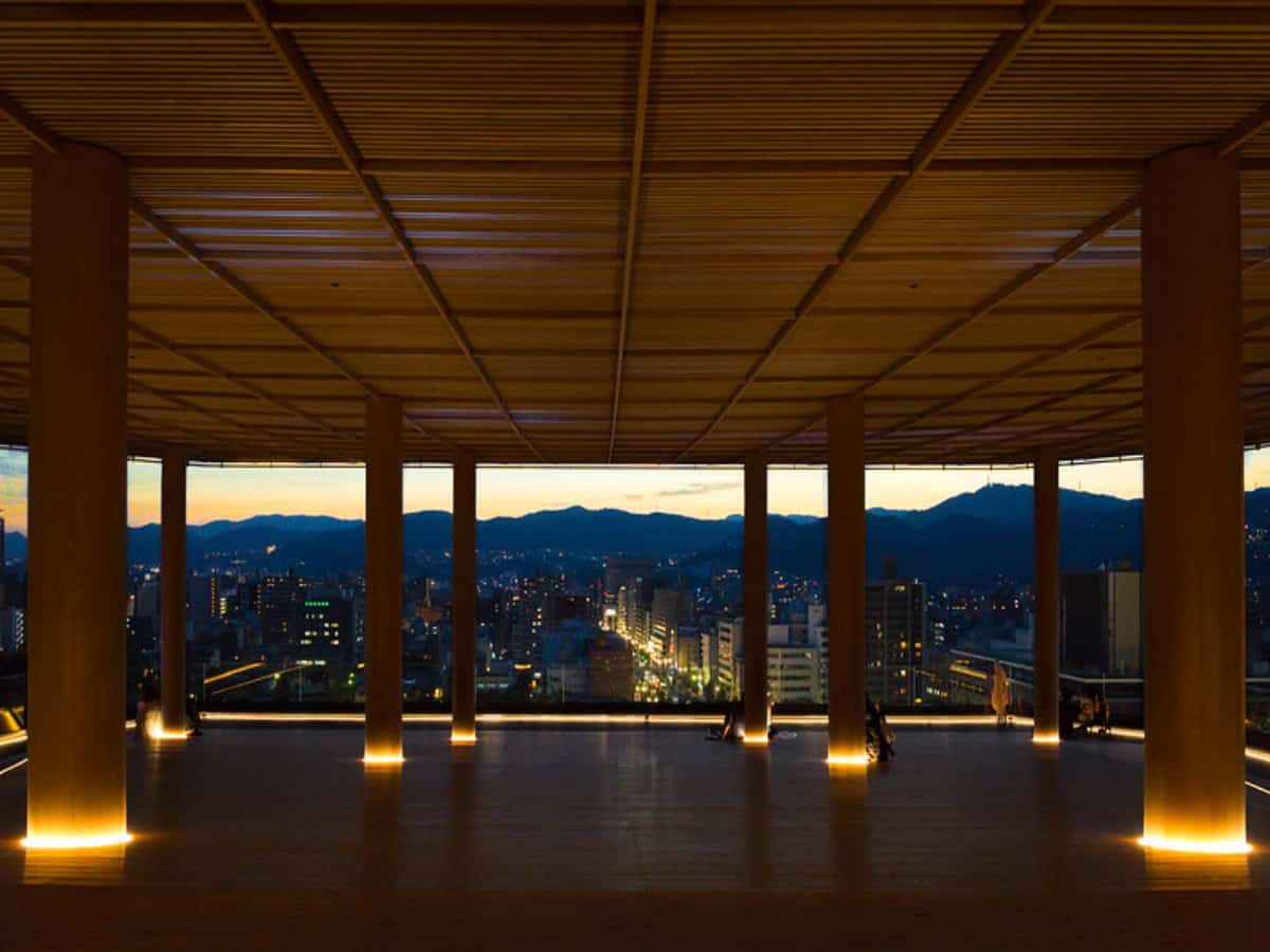 observation area in hiroshima orizuru tower