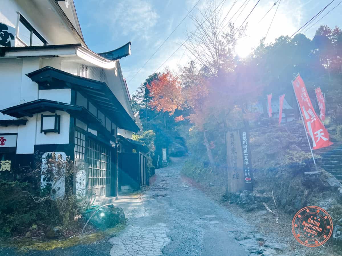 path leading to masutomi ryokan