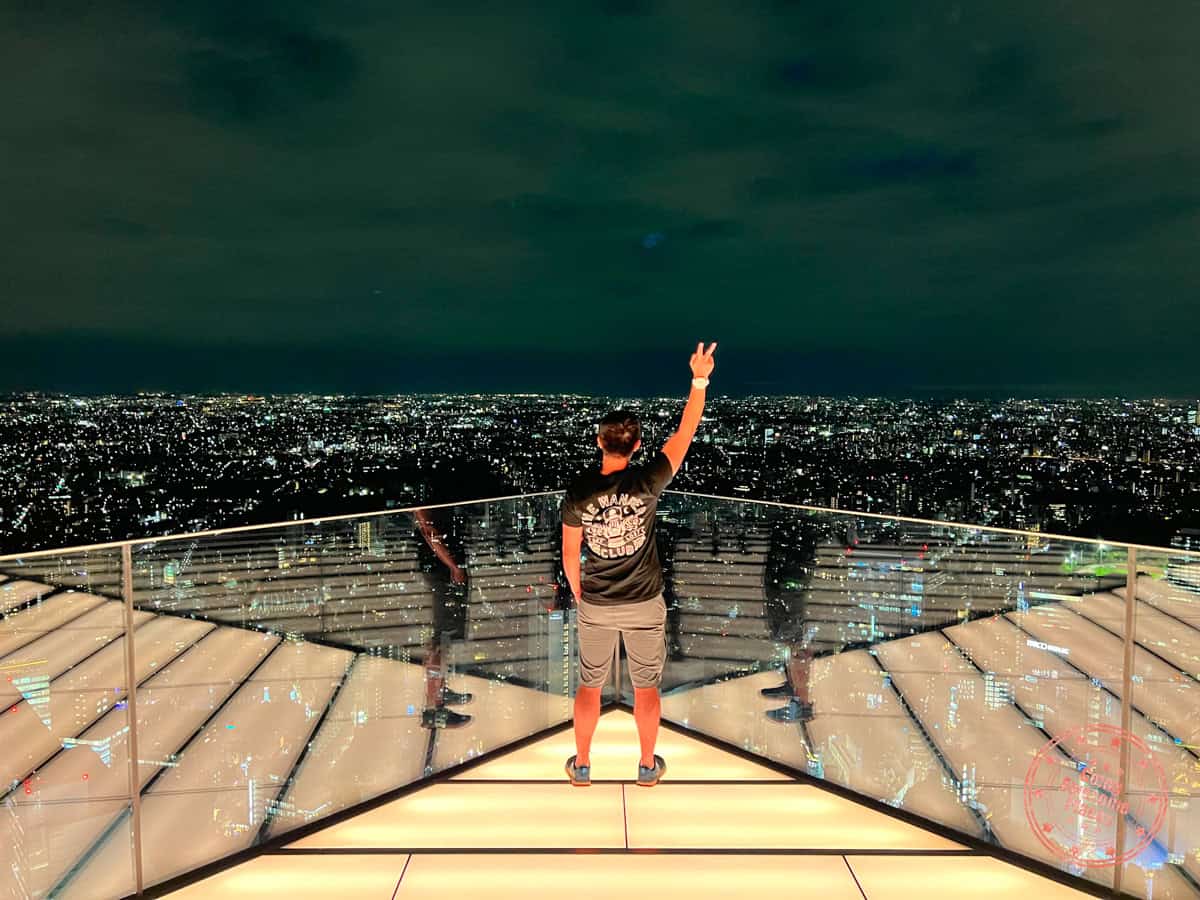 Where To Find The Best Observation Decks In Tokyo For Stunning Cityscapes looking out from the shibuya sky deck at night