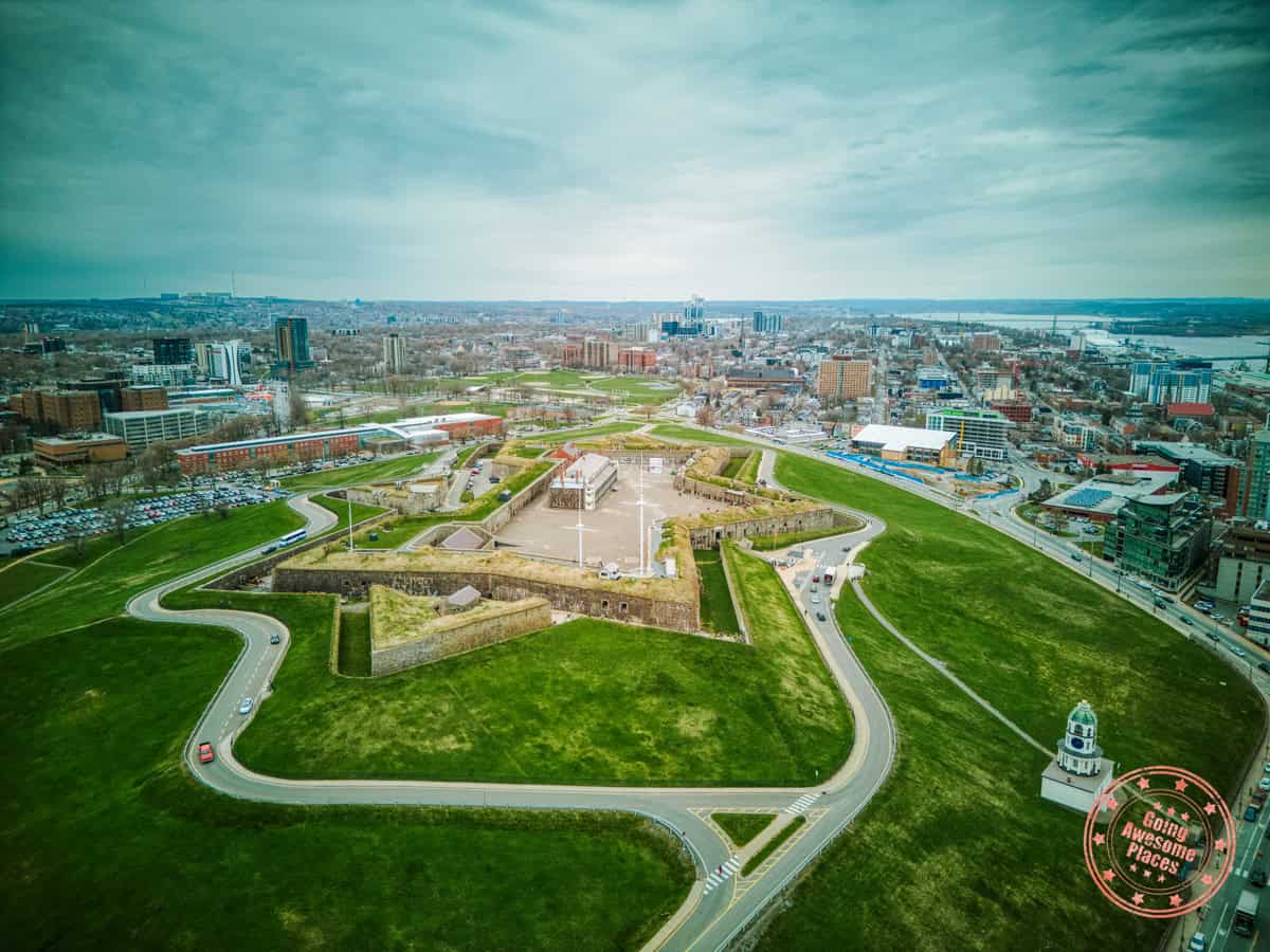 halifax citadel national historic site by parks canada aerial view