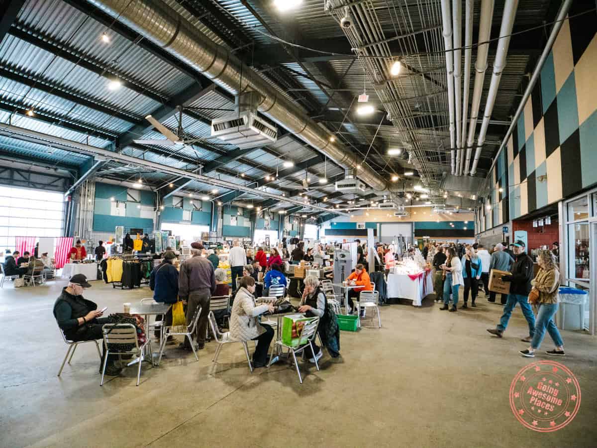 halifax seaport farmer's market interior on weekend