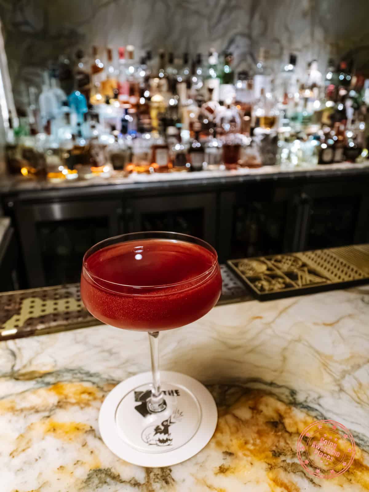 red sky cocktail at bks speakeasy bar