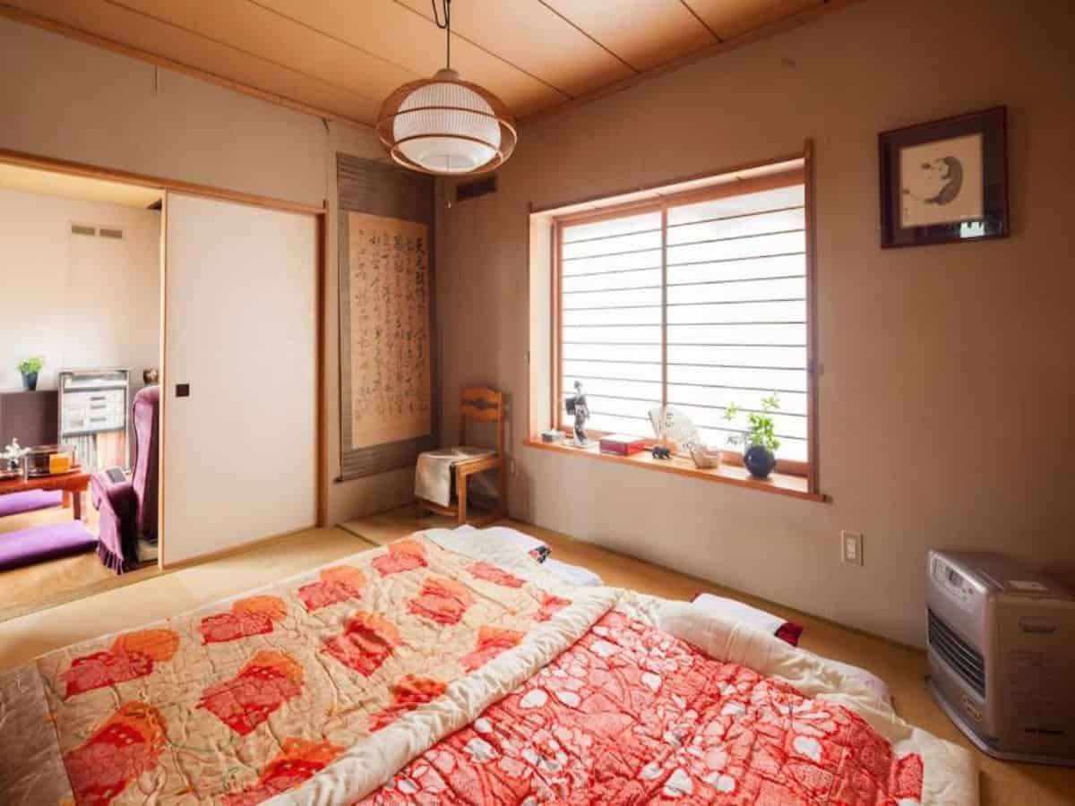 cozy bedroom at sapporo guest house
