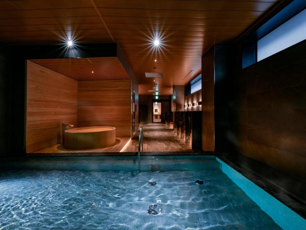 indoor pool and spa at vessel hotel campana